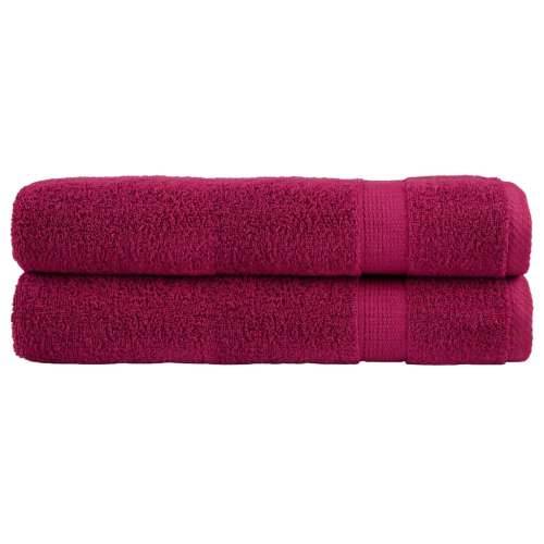 Ručnici SOLUND 2 kom bordo 100 x 200 cm 600 gsm - Bordo 100 x 200 cm 2 Cijena