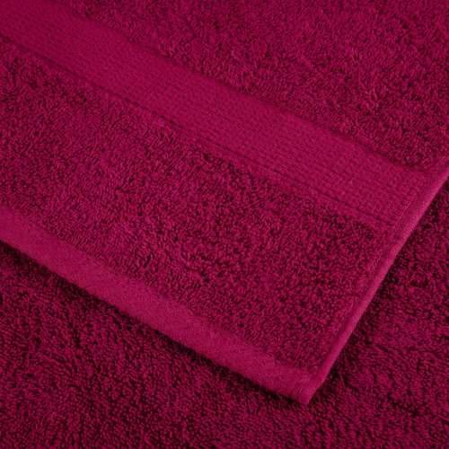 Ručnici SOLUND 10 kom bordo 100 x 200 cm 600 gsm - Bordo 100 x 200 cm 10 Cijena