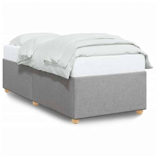 Okvir za krevet bez madraca svjetlosivi 90x190 cm od tkanine - Svjetlosiva 90 x 190 cm Cijena
