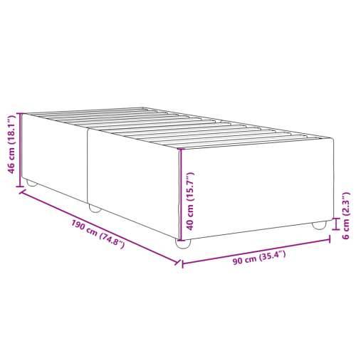 Okvir za krevet bez madraca svjetlosivi 90x190 cm od tkanine - Svjetlosiva 90 x 190 cm Cijena