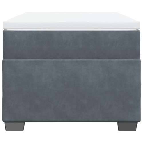 Box spring krevet s madracem tamnosivi 80 x 200 cm baršunasti - Tamno siva 80 x 200 cm Cijena