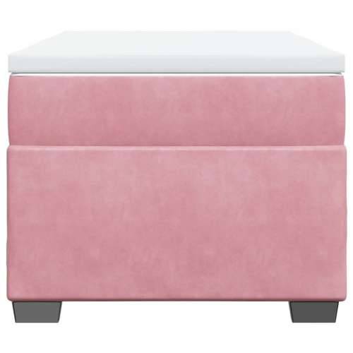 Box spring krevet s madracem ružičasti 80 x 200 cm baršunasti - Ružičasta 80 x 200 cm Cijena