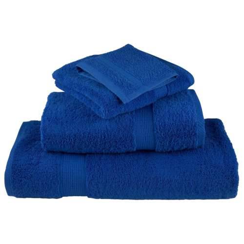 8-dijelni vrhunski set ručnika SOLUND plavi 600 gsm - Plava 1 Cijena