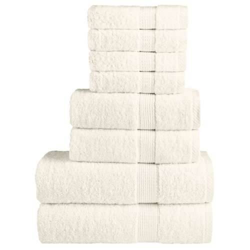 8-dijelni vrhunski set ručnika SOLUND krem 600 gsm - Krema 1 Cijena