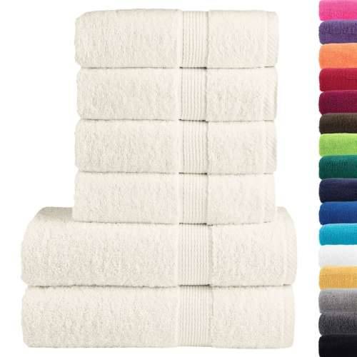 6-dijelni vrhunski set ručnika SOLUND krem 600 gsm - Krema 1 Cijena