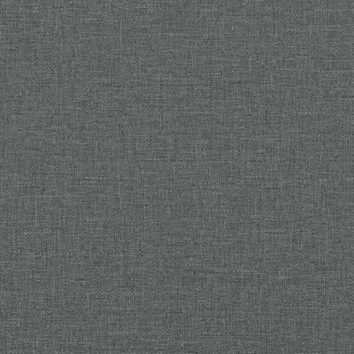 Krevet s oprugama i madracem tamnosivi 200 x 200 cm od tkanine - Tamno siva 200 x 200 cm Gladak dizajn Cijena