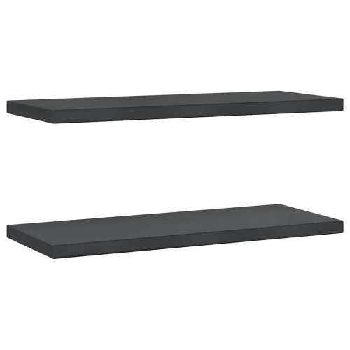 Zidne police 2 kom 75x30x3 cm crne nehrđajući čelik - Crna 75 x 30 x 3 cm 1 Cijena