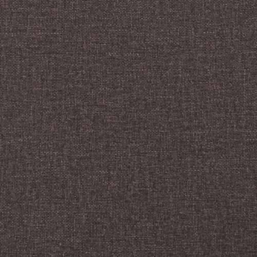 Krevet s oprugama i madracem tamnosmeđi 200x200 cm od tkanine - Tamno smeđa 200 x 200 cm gumbi Cijena