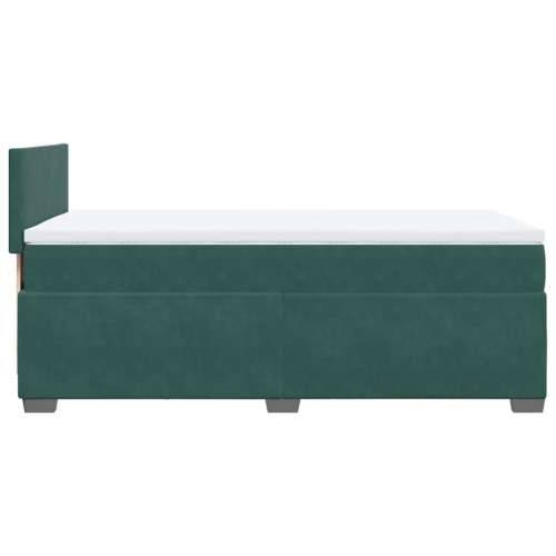Box spring krevet s madracem tamnozeleni 90x190 cm baršunasti - Tamnozelena 90 x 190 cm plain degsign Cijena
