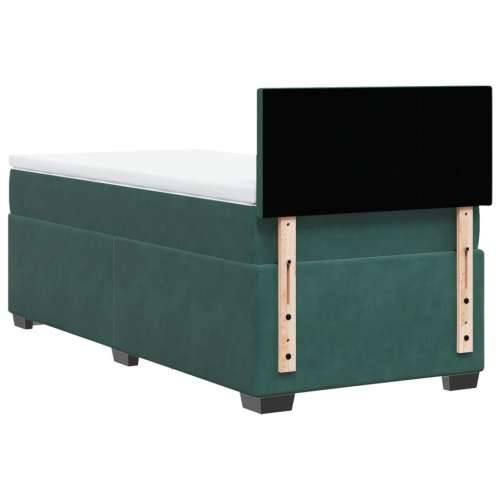 Box spring krevet s madracem tamnozeleni 90x190 cm baršunasti - Tamnozelena 90 x 190 cm plain degsign Cijena