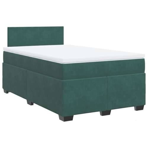 Box spring krevet s madracem tamnozeleni 120x200 cm baršunasti Tamnozelena 120 x 200 cm plain degsign Cijena