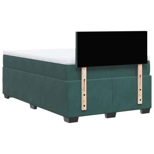 Box spring krevet s madracem tamnozeleni 120x200 cm baršunasti Tamnozelena 120 x 200 cm plain degsign Cijena