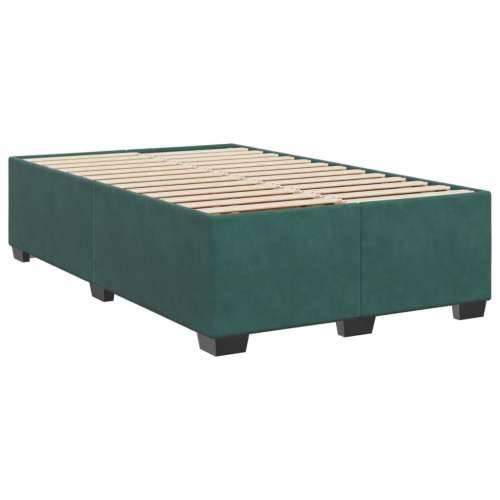 Krevet box spring s madracem tamnozeleni 120x190 cm baršunasti - Tamnozelena 120 x 190 cm gumbi Cijena