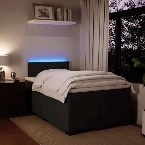Box spring krevet s madracem crni 120 x 200 cm baršunasti - Crna 120 x 200 cm Gladak dizajn Cijena