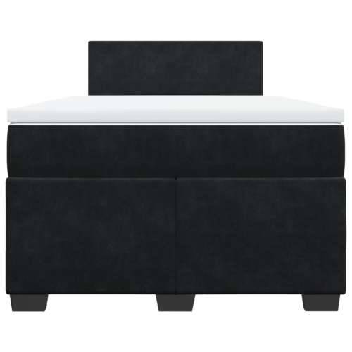 Box spring krevet s madracem crni 120 x 200 cm baršunasti - Crna 120 x 200 cm Gladak dizajn Cijena