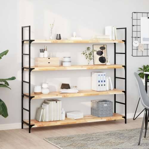 Plutajuća polica 120x30x4 cm masivno neobrađeno drvo bagrema - Prirodna 120 x 30 x 4 cm 1 Cijena