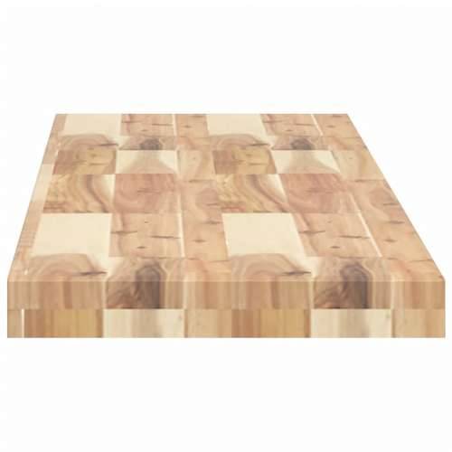 Plutajuća polica 120x30x4 cm masivno neobrađeno drvo bagrema - Prirodna 120 x 30 x 4 cm 1 Cijena