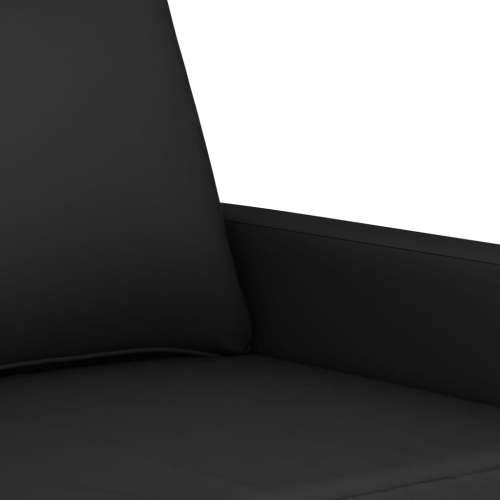 3-dijelni set sofa s jastucima crni baršunasti - Crna s jastučićima i tabureom Cijena