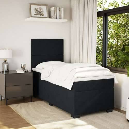 Box spring krevet s madracem crni 90x190 cm baršunasti - Crna 90 x 190 cm Gladak dizajn Cijena
