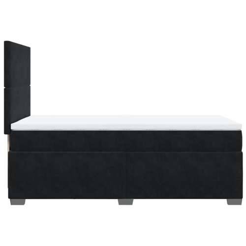 Box spring krevet s madracem crni 90x190 cm baršunasti - Crna 90 x 190 cm Gladak dizajn Cijena