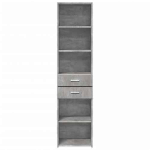 Visoka komoda siva betona 45x42,5x185 cm od konstruiranog drva Beton siva 1 Cijena
