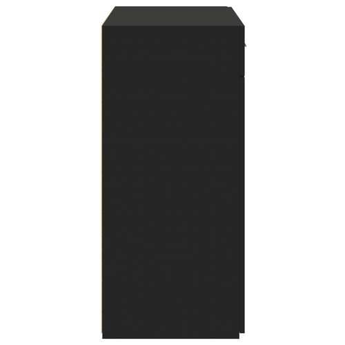 Komoda crna 80x42,5x93 cm od konstruiranog drva - Crna 1 Cijena