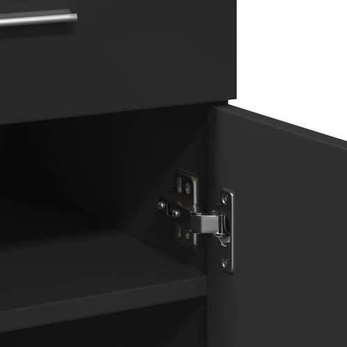 Komoda crna 80x42,5x93 cm od konstruiranog drva - Crna 1 Cijena