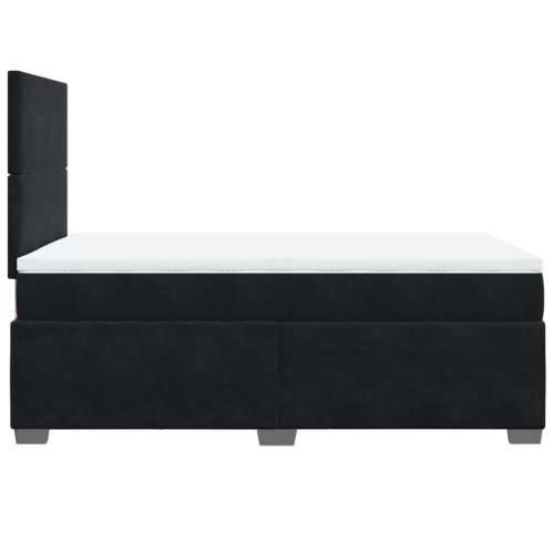 Box spring krevet s madracem crni 120 x 200 cm baršunasti - Crna 120 x 200 cm Gladak dizajn Cijena