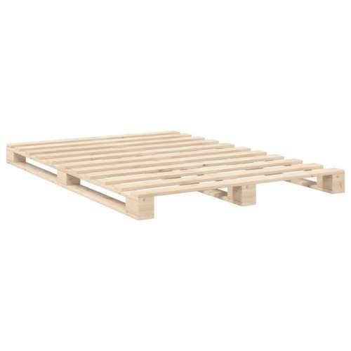 Okvir za krevet s uzglavljem 160 x 200 cm od masivne borovine Prirodna 160 x 200 cm Ne with cross headboard & footboard Cijena