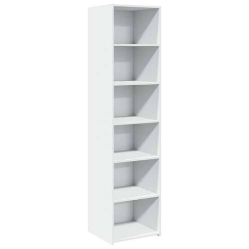 Visoka komoda bijela 45 x 41 x 185 cm od konstruiranog drva - Bijela 1 Cijena