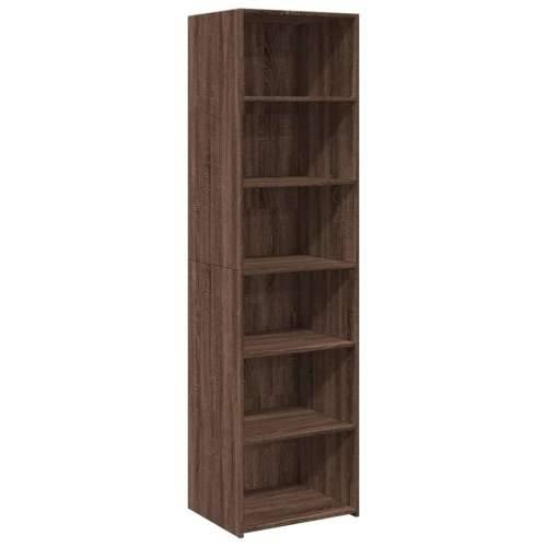 Visoka komoda boje hrasta 50 x 41 x 185 cm konstruirano drvo - Smeđi hrast 1 Cijena