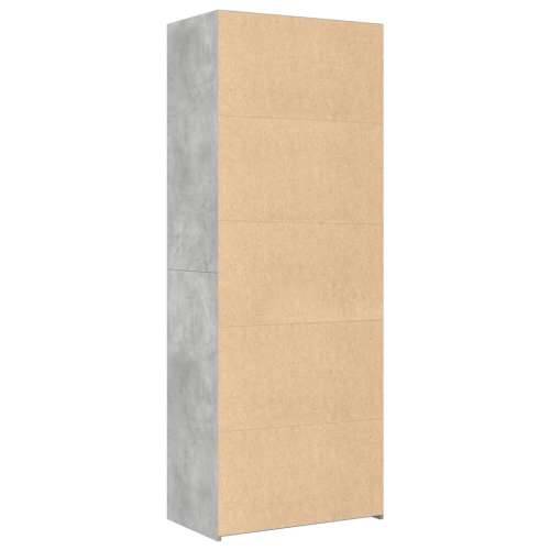 Visoka komoda siva betona 70x41x185 cm od konstruiranog drva - Beton siva 1 Cijena