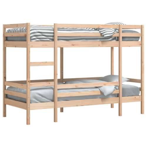 Krevet na kat 90 x 200 cm od masivne borovine - Prirodna 90 x 200 cm Cijena
