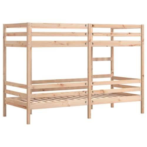 Krevet na kat 90 x 200 cm od masivne borovine - Prirodna 90 x 200 cm Cijena