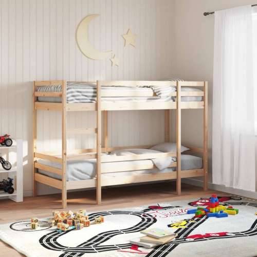 Krevet na kat 75 x 190 cm od masivne borovine - Prirodna 75 x 190 cm Cijena