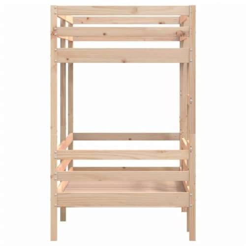 Krevet na kat 75 x 190 cm od masivne borovine - Prirodna 75 x 190 cm Cijena