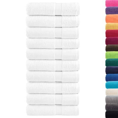 Ručnici za tuširanje SOLUND 10 kom bijeli 70x140cm 600 gsm - Bijela 70 x 140 cm 10 Cijena