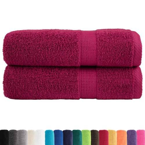 Ručnici za kupanje SOLUND 2 kom bordo 100 x 150 cm 600 gsm - Bordo 100 x 150 cm 2 Cijena