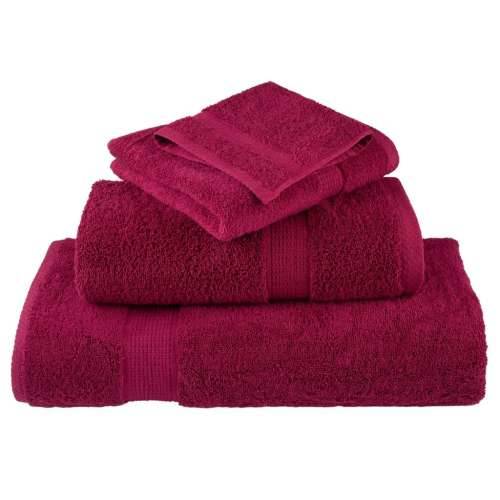Ručnici za kupanje SOLUND 2 kom bordo 100 x 150 cm 600 gsm - Bordo 100 x 150 cm 2 Cijena