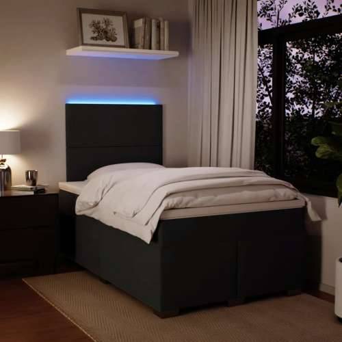 Krevet box spring s madracem crni 120 x 190 cm baršunasti - Crna 120 x 190 cm Gladak dizajn Cijena
