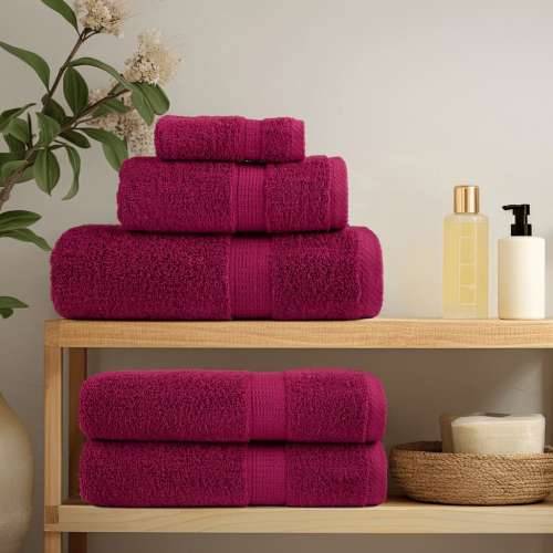 8-dijelni vrhunski set ručnika SOLUND bordo 600 gsm - Bordo 1 Cijena