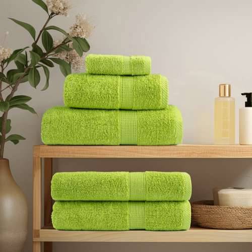 8-dijelni vrhunski set ručnika SOLUND zelena boja jabuke 600gsm - Jabukova zelena 1 Cijena