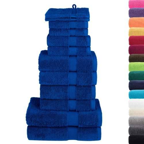12-dijelni vrhunski set ručnika SOLUND plavi 600 gsm - Plava 1 Cijena