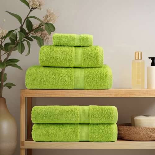 12-dijelni vrhunski set ručnika SOLUND zeleni 600 gsm - Jabukova zelena 1 Cijena