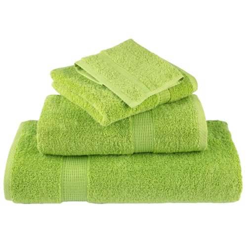 12-dijelni vrhunski set ručnika SOLUND zeleni 600 gsm - Jabukova zelena 1 Cijena