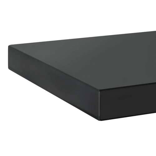 Zidne police 2 kom 75x23,5x3 cm crne nehrđajući čelik - Crna 75 x 23.5 x 3 cm 1 Cijena