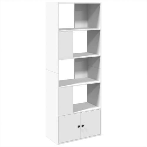 Regal za knjige bijeli 70 x 36 x 189 cm od konstruiranog drva - Bijela 1 70 cm Cijena