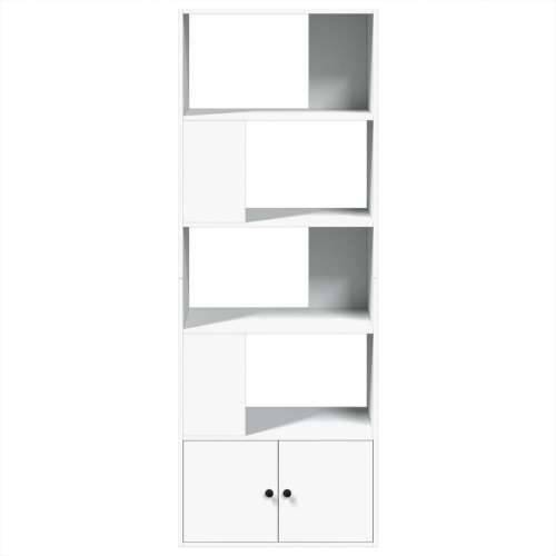 Regal za knjige bijeli 70 x 36 x 189 cm od konstruiranog drva - Bijela 1 70 cm Cijena