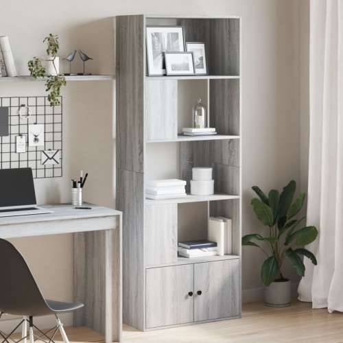 Regal za knjige boja hrasta 70x36x189 cm konstruirano drvo - Sivi hrast sonoma 1 70 cm Cijena