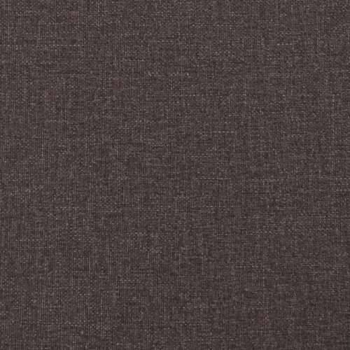 Krevet s oprugama i madracem tamnosmeđi 200x200 cm od tkanine - Tamno smeđa 200 x 200 cm Gladak dizajn Cijena